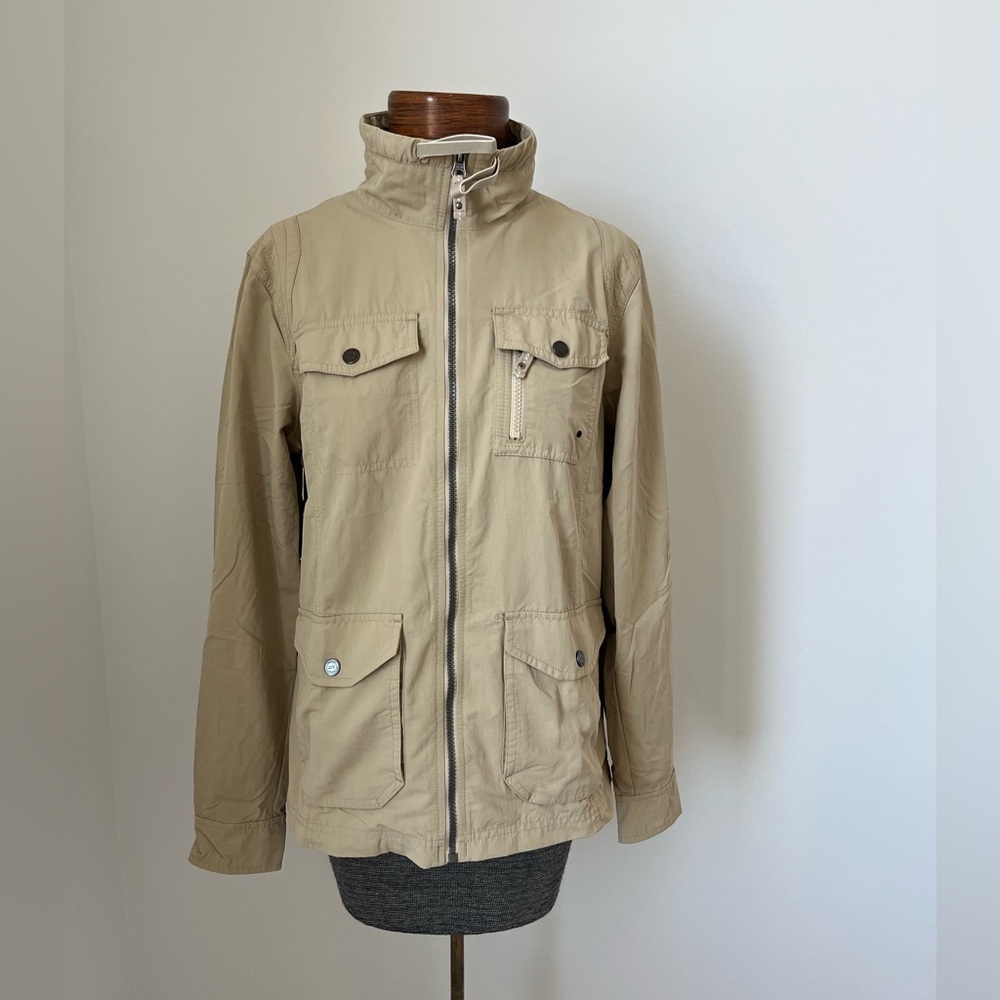 Eddie Bauer Utility Safari Field Jacket Tan Women’s M Lightweight - Picture 3 of 8